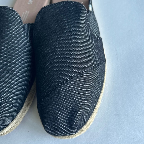 New Tom’s Grey Fabric Espadrille Mules size 9 - Picture 8 of 14